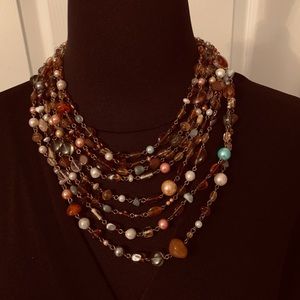 Colorful jeweled necklace
